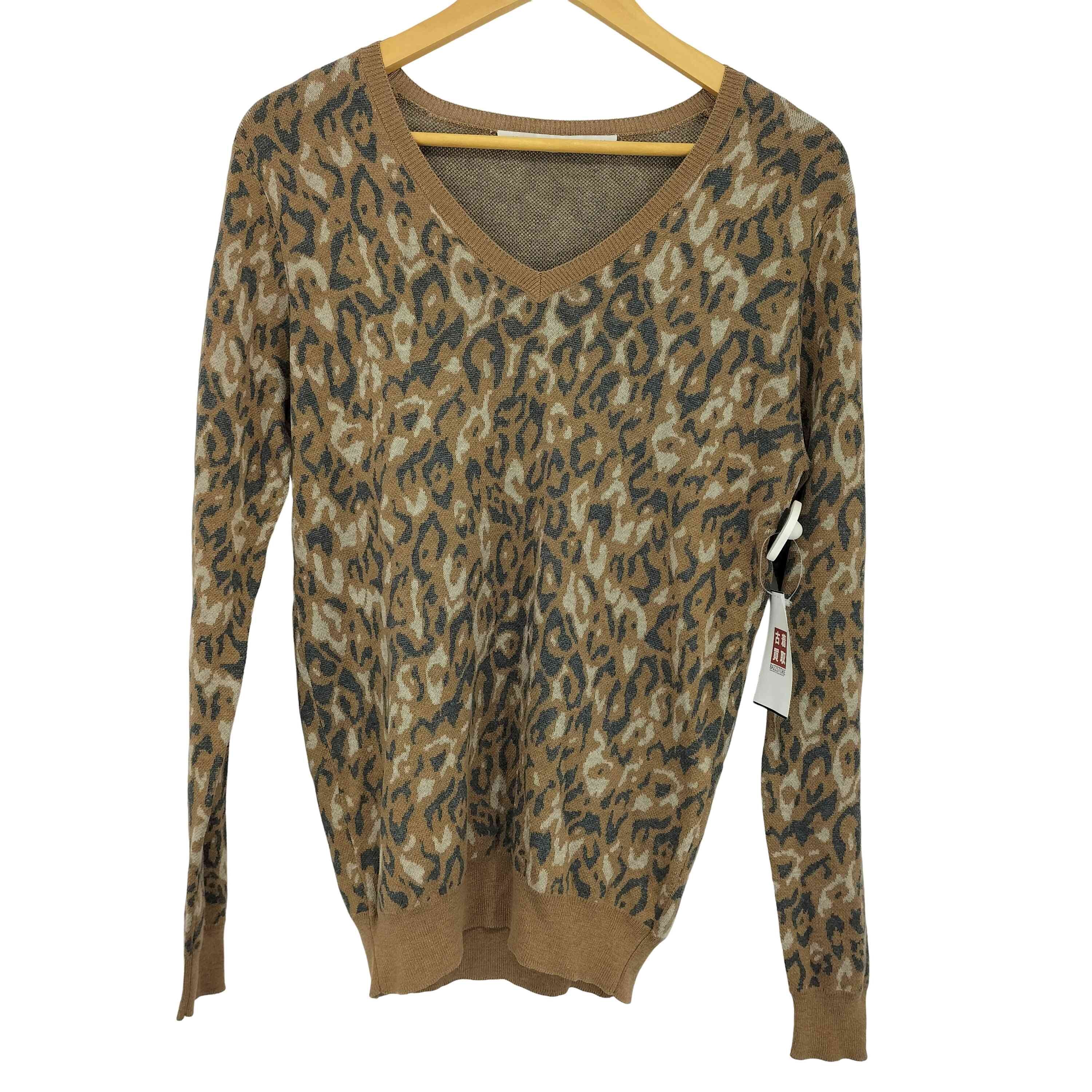 レオパードVネックニット【1138798167557】