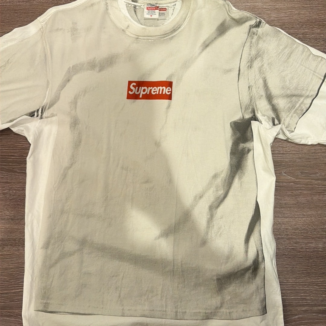 Supreme x MM6 Maison Margiela Box Logo Tee "White"