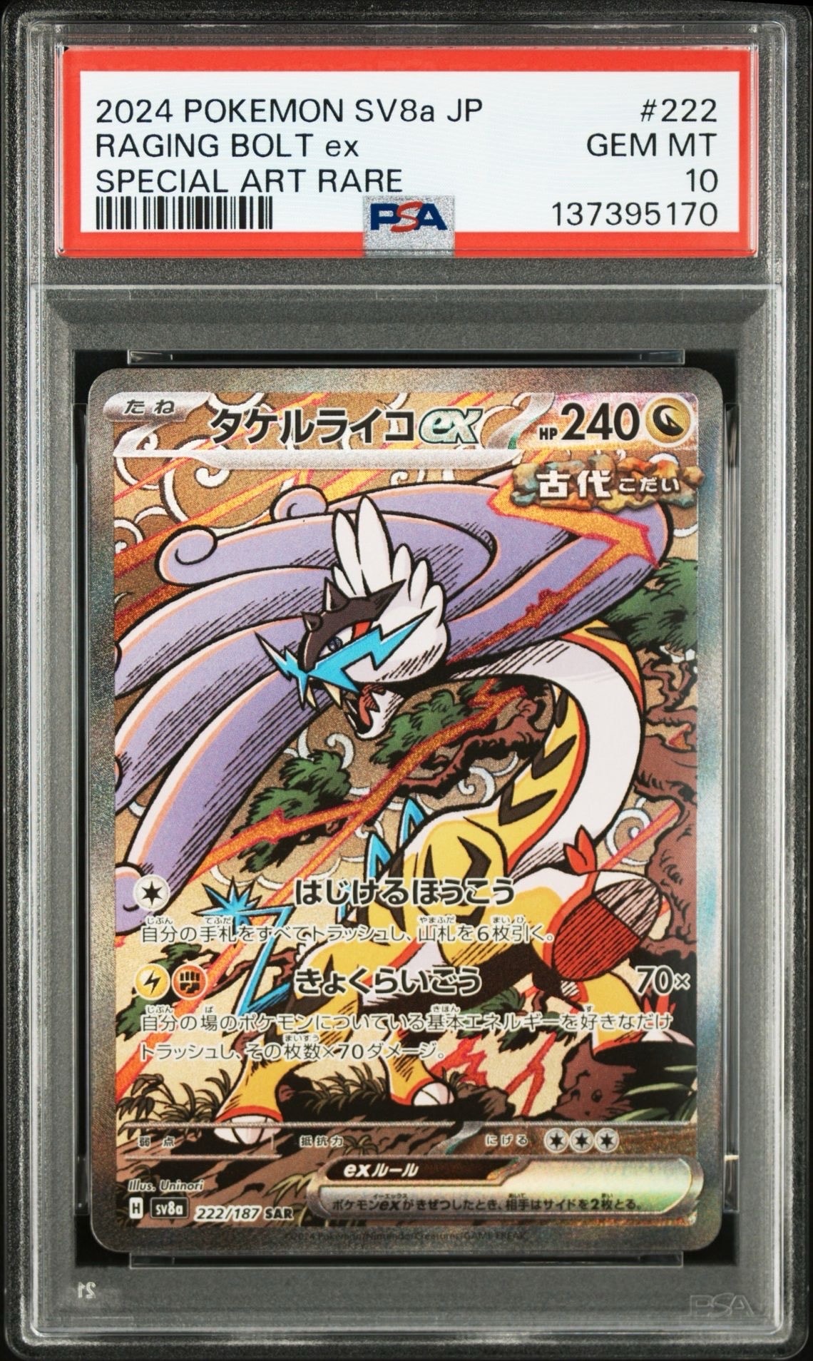 タケルライコex SAR [SV8a 222/187](ハイクラスパック「テラスタル