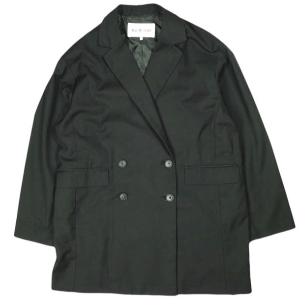 Ray BEAMS レイビームス 22AW ビッグシルエットダブルジャケット 61-16-0022-462 1 BLACK テーラード アウター g25907