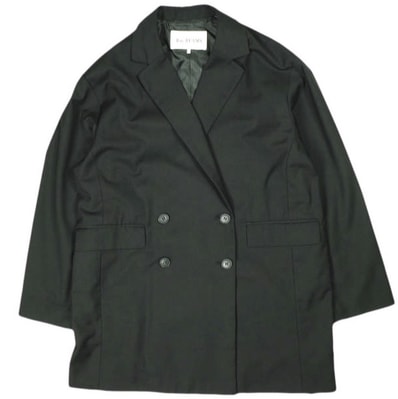 Ray BEAMS レイビームス 22AW ビッグシルエットダブルジャケット 61-16-0022-462 1 BLACK テーラード アウター g25907