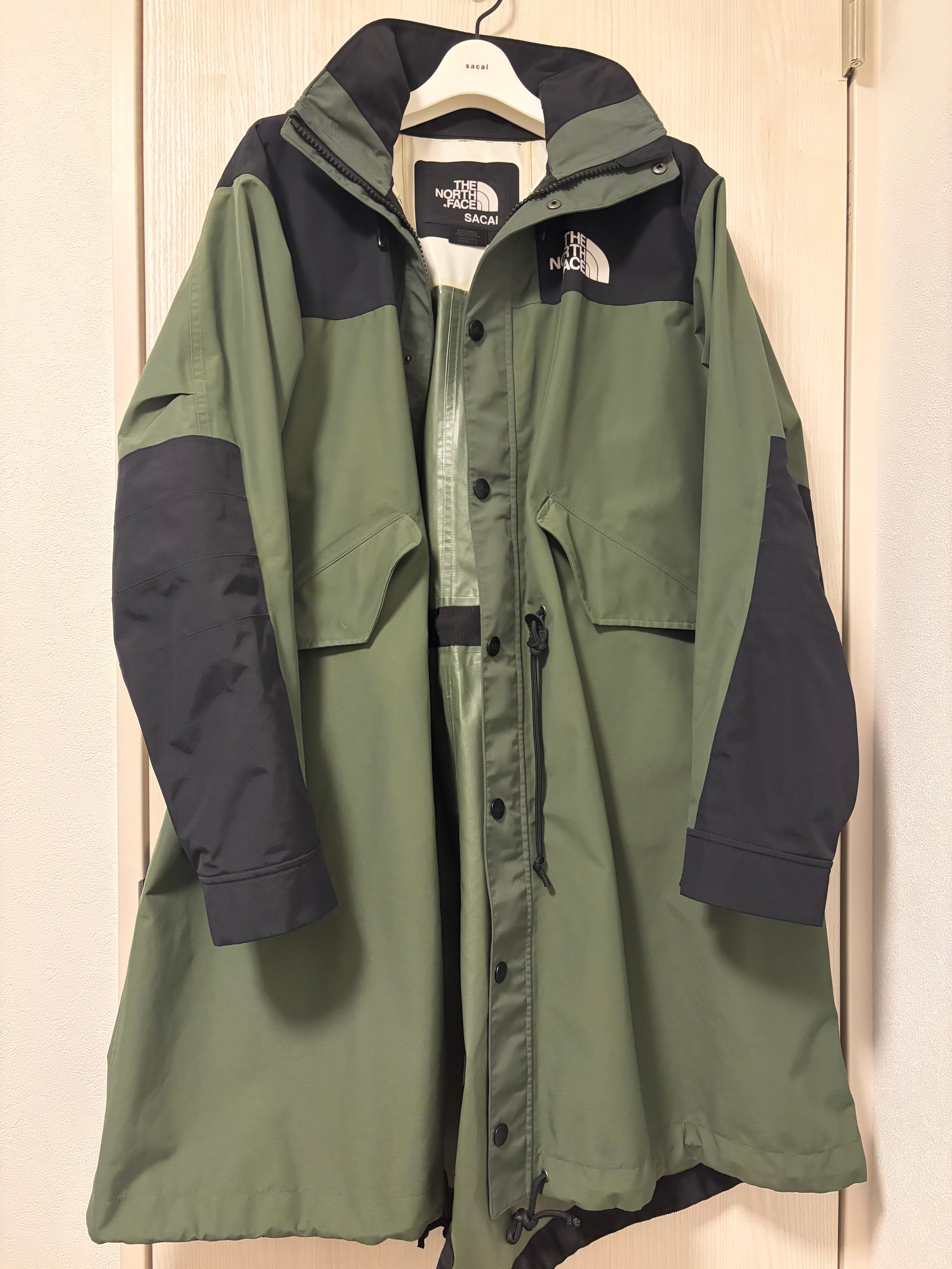 The North Face x sacai Mens Long Coat "Khaki"