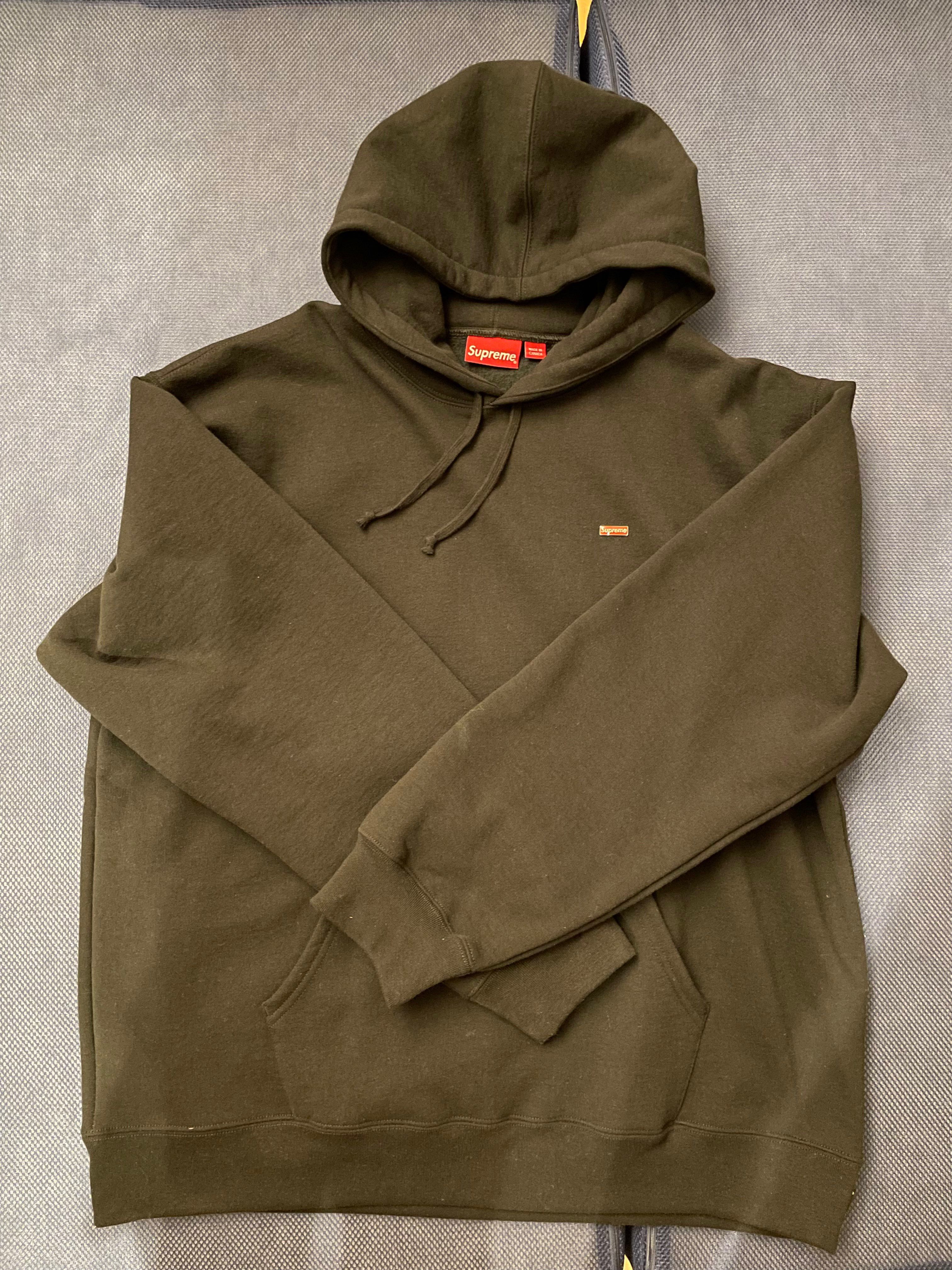 Supreme Enamel Small Box Hooded Sweatshirt "Black"