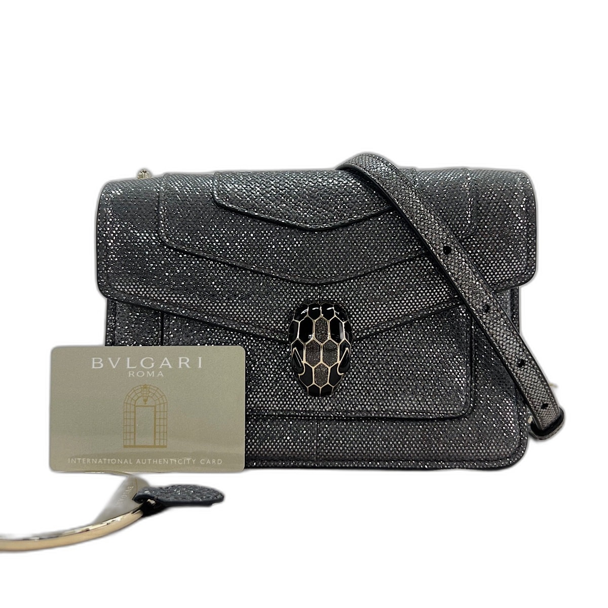 ブルガリ BVLGARI セルペンティ フォーエバー スネークヘッド ショルダーバッグ【中古】