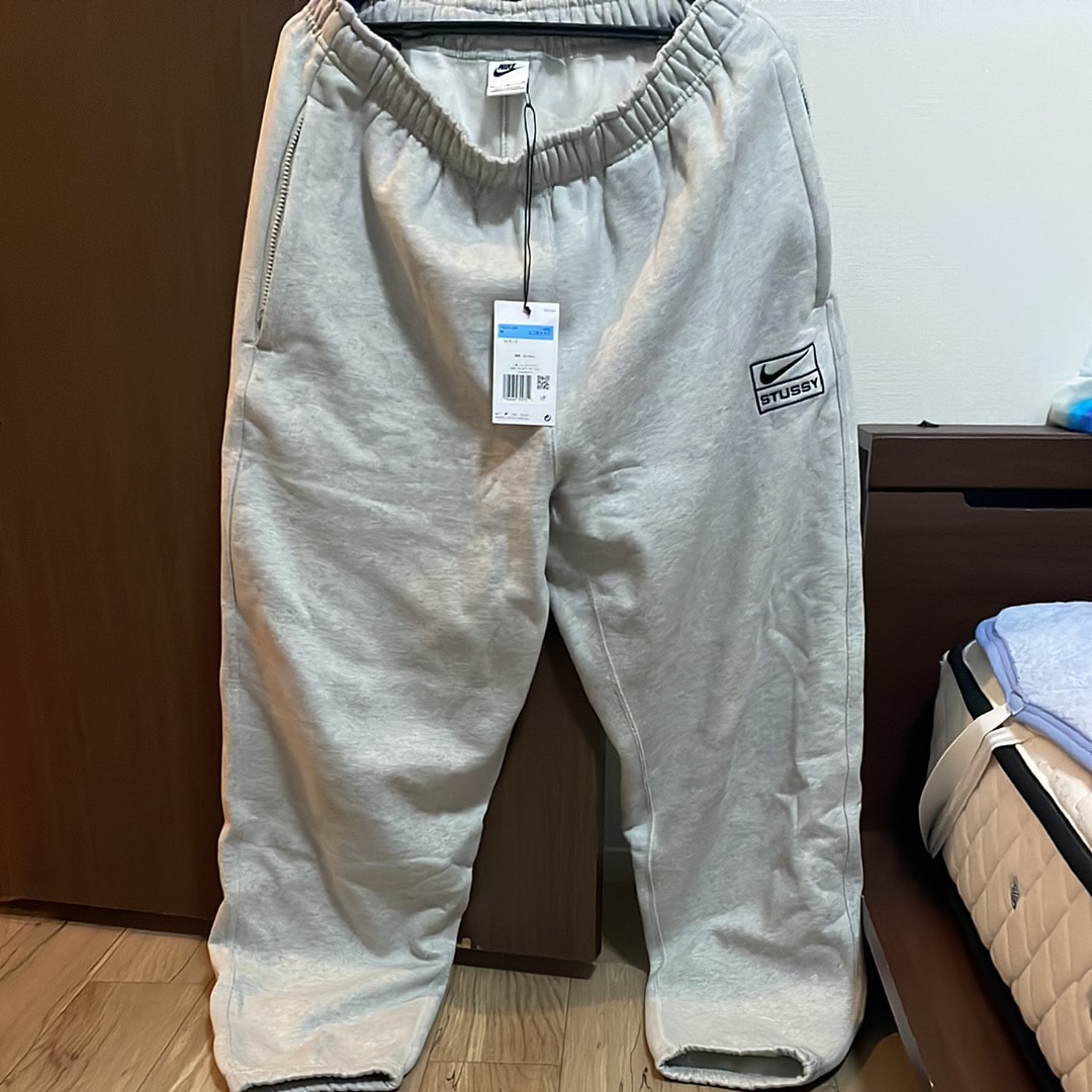 Stussy x Nike Fleece Pant "Grey Heather" (US Size) FN5231-050