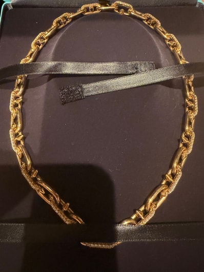 Tiffany & Co.Titan by Pharrell Williams Clasp Necklace "Yellow Gold/Diamond"