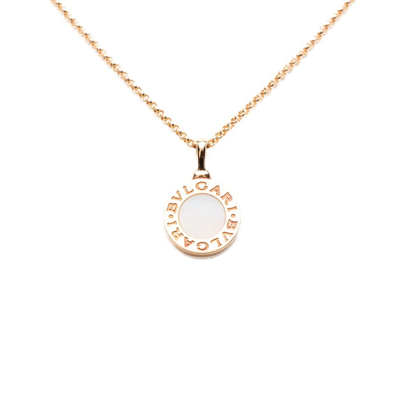 ブルガリ ブルガリブルガリ チェーン ペンダント ネックレス シェル K18YG イエローゴールド 750 レディース BVLGARI 【中古】