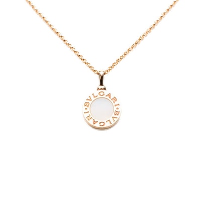 ブルガリ ブルガリブルガリ チェーン ペンダント ネックレス シェル K18YG イエローゴールド 750 レディース BVLGARI 【中古】