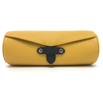 フェンディ FENDI ウォッチケース 7AS073 時計ケース 時計ケース アクセサリーケース レザー イエロー 美品