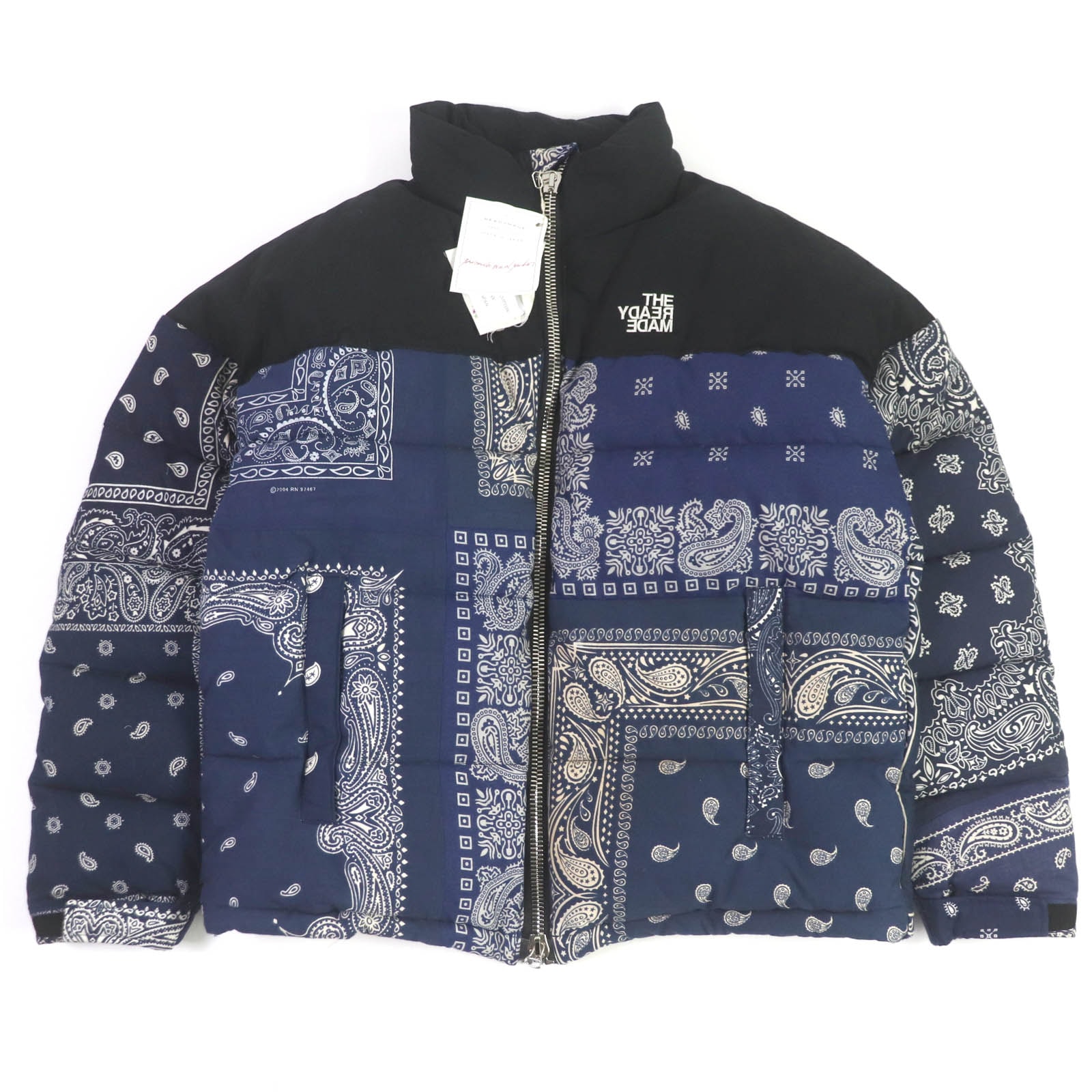 未使用品 レディメイド
 ダウンジャケット BANDANA DOWN JACKET ネイビー メンズ 2 RE-CO-NV-00-00-108