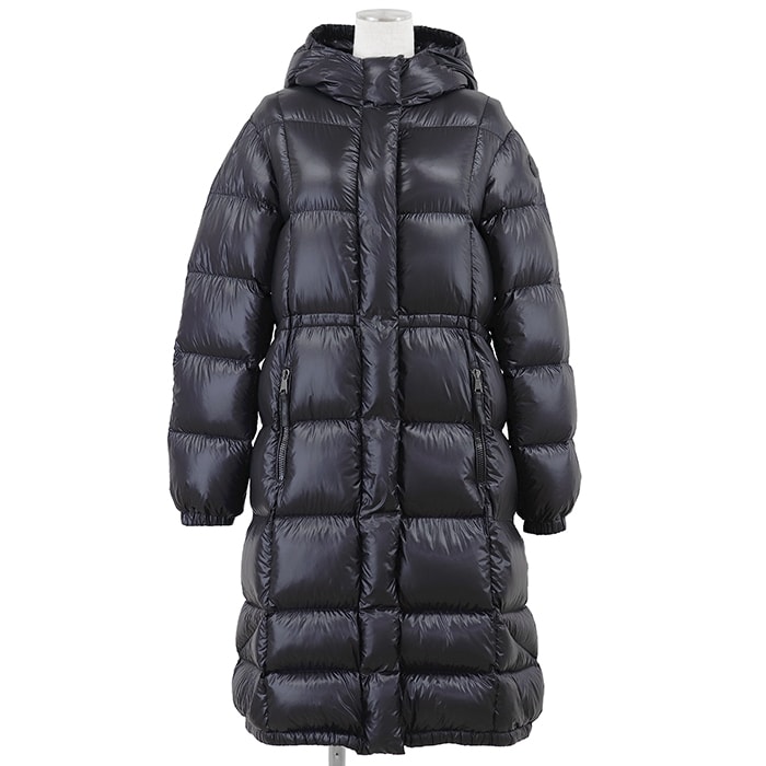 【美品】MONCLER モンクレール ダウンコート サイズ 14anni/164cm キッズ DIAMANTE ディアマンテ 2020年モデル キッズサイズ ナイロン100% ラバー ロゴパッチ レディース着用可 軽量 アウター ダークネイビー ルーマニア製