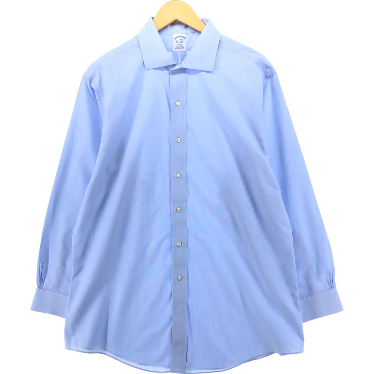 古着 ブルックスブラザーズ Brooks Brothers Est.1818 REGENT ワイドカラー 長袖 コットンシャツ メンズXL相当/eaa538704
