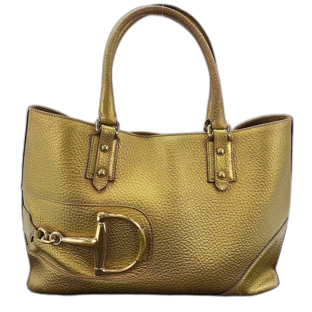 グッチ GUCCI ホースビット ハンドバッグ レザー【中古】