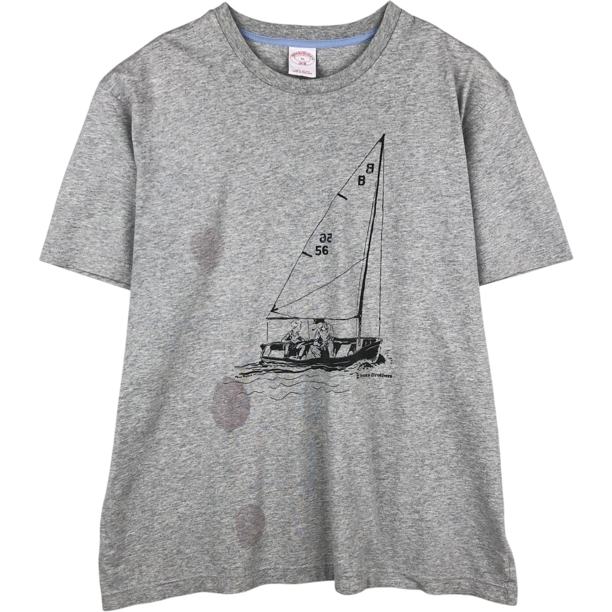 古着 ブルックスブラザーズ Brooks Brothers 1818 半袖 プリントTシャツ メンズXL相当/eaa621636