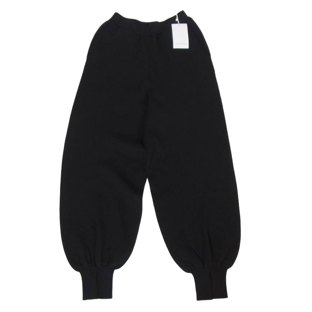 Adam et Rope' アダムエロペ パンツ GAS-22170-B 裾リブ イージー スウェットパンツ ブラック系 F【極上美品】【中古】