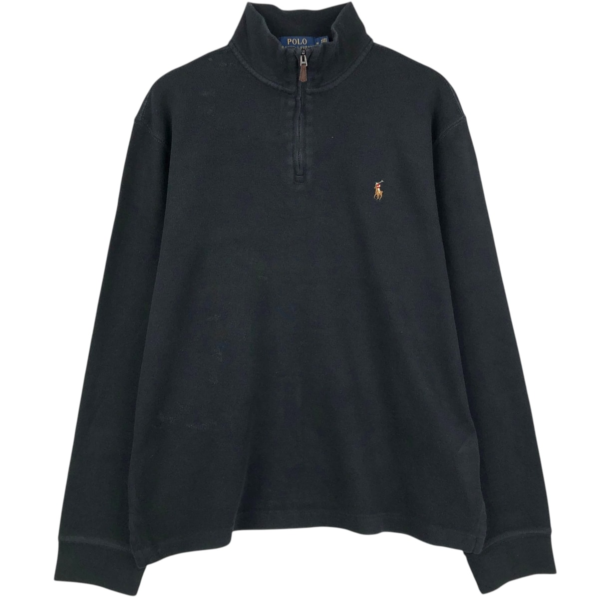 古着 ラルフローレン Ralph Lauren ESTATE RIB ハーフジップスウェットシャツ トレーナー メンズM相当/eaa676286