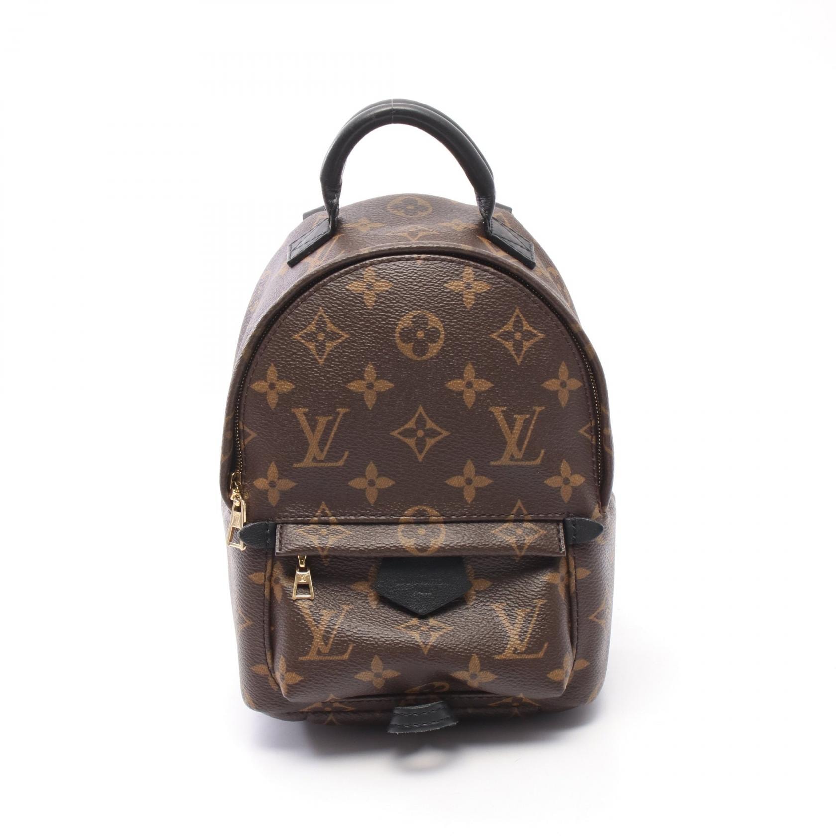 ルイ・ヴィトン LOUIS VUITTON パームスプリングス ミニ モノグラム リュックサック バックパック バッグ PVCコーティングキャンバス レザー レディース ブラウン系 / ブラック系 M41562 【中古】