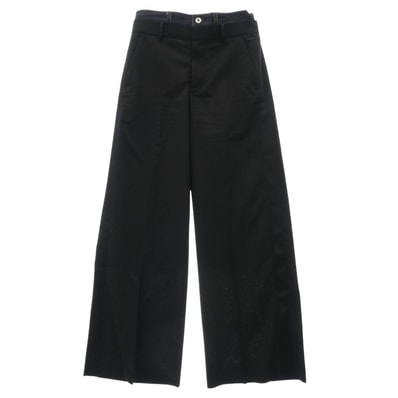 Sacai サカイ パンツ 26-08289 Suiting Denim Pants サイドライン デニムドッキング スーツ パンツ ブラック系 2【中古】
