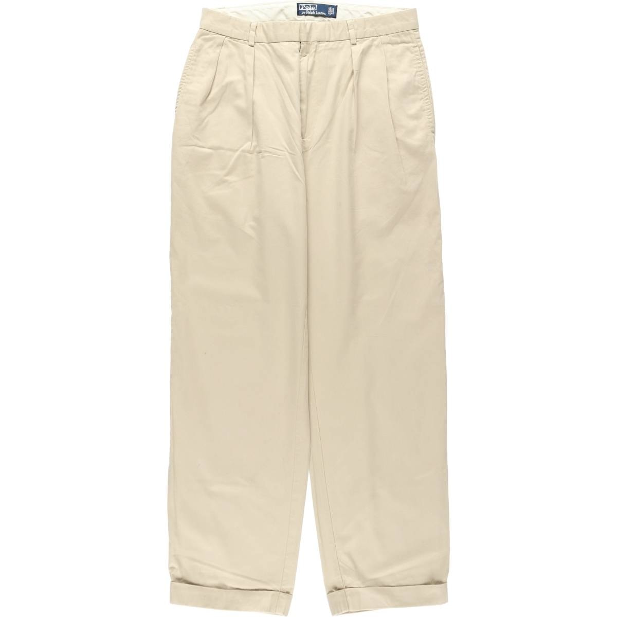 古着 ラルフローレン Ralph Lauren POLO by Ralph Lauren ツータック チノパンツ メンズw31相当/eaa634959