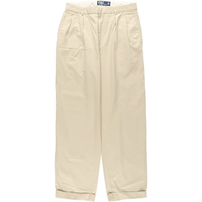 古着 ラルフローレン Ralph Lauren POLO by Ralph Lauren ツータック チノパンツ メンズw31相当/eaa634959