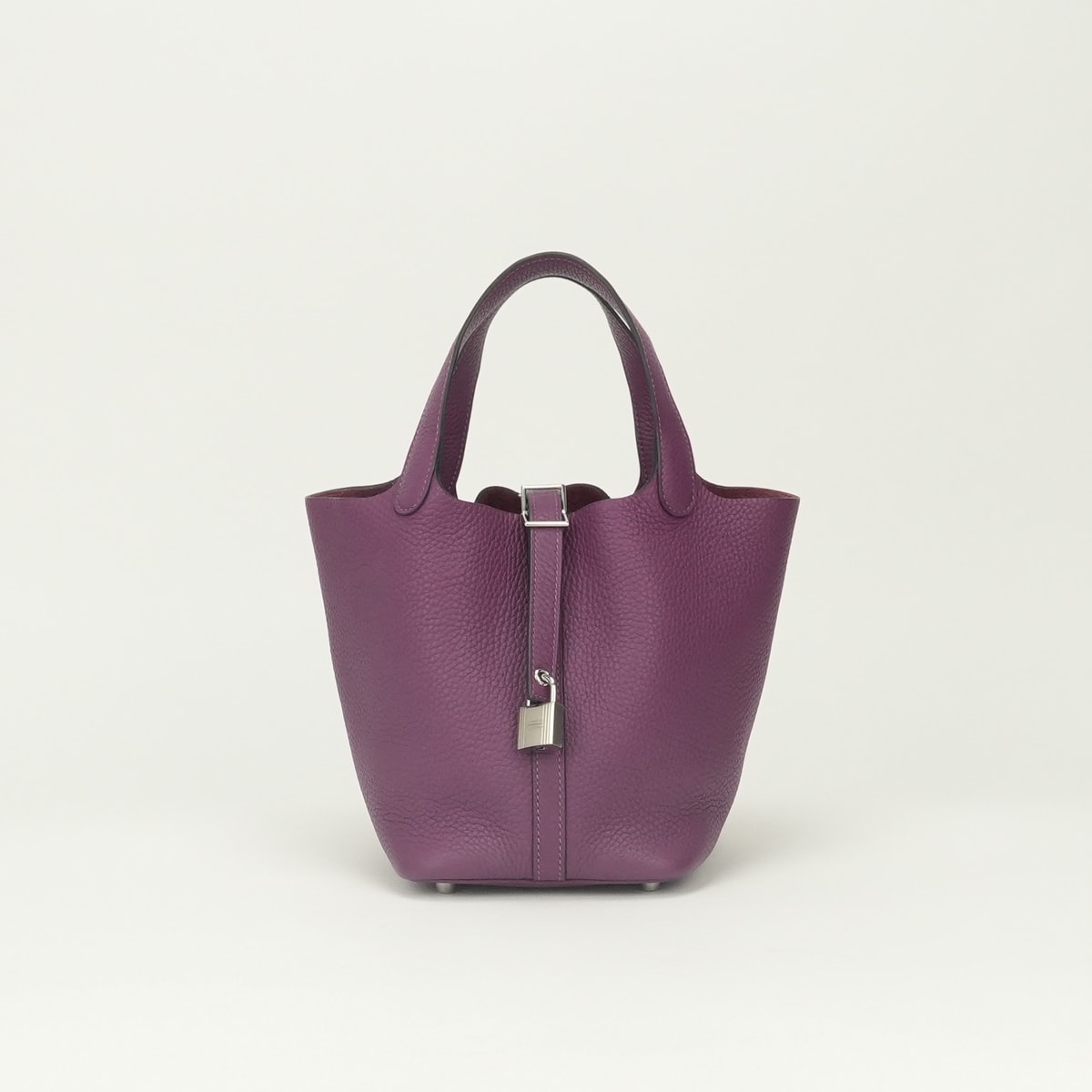 エルメス HERMES ピコタンロックPM ピコタンロック18 ピコタンPM バッグ トートバッグ トリヨンクレマンス トスカ Tosca ピンク Pink 桃色 シルバー金具 ハンドバッグ