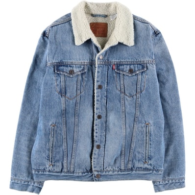 古着 リーバイス Levi's 中綿入り デニムボアジャケット メンズXL相当/eaa459306