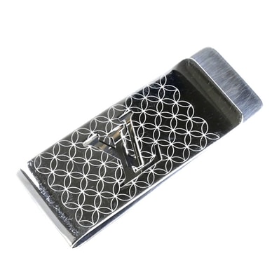 LOUIS VUITTON ルイ・ヴィトン スティール ビルクリップ・シャンゼリゼ マネークリップ M65041 RM1214 25.7g メンズ【中古】
