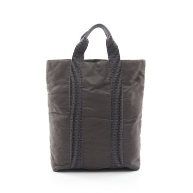 エルメス HERMES エールライン カバス トートバッグ バッグ ナイロンキャンバス メンズ レディース グレー系 【中古】