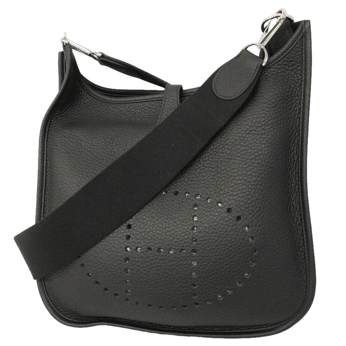 ★SALE【6hc2046】エルメス ショルダーバッグ エヴリン3PM トリヨンクレマンス ブラック シルバー金具 Z刻印【中古】レディース