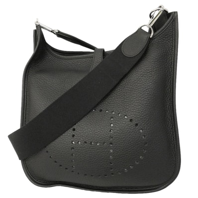★SALE【6hc2046】エルメス ショルダーバッグ エヴリン3PM トリヨンクレマンス ブラック シルバー金具 Z刻印【中古】レディース