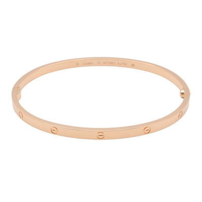 カルティエ CARTIER ラブブレス SM バングル アクセサリー K18PG(ピンクゴールド) メンズ レディース ゴールド系 【中古】