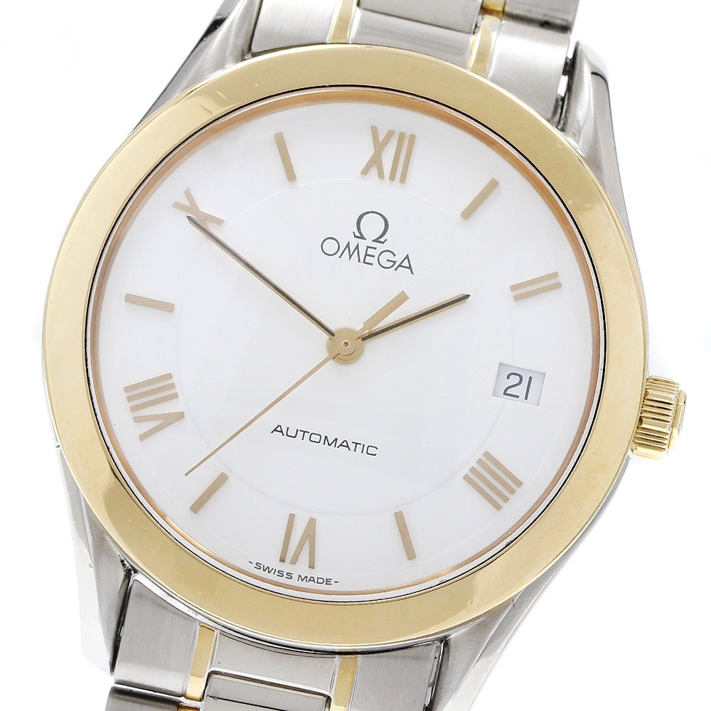オメガ クラシック  デイト YGコンビ 166.0295 メンズ 【中古】