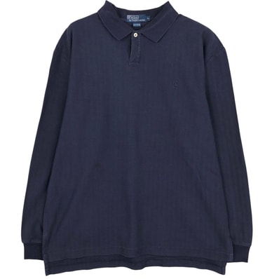 古着 ラルフローレン Ralph Lauren POLO by Ralph Lauren ヘリンボーン 長袖 ポロシャツ メンズXL相当/eaa615499