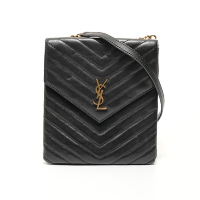 イヴ・サンローラン YSL YSL カサンドラ チェーン ショルダーバッグ【中古】