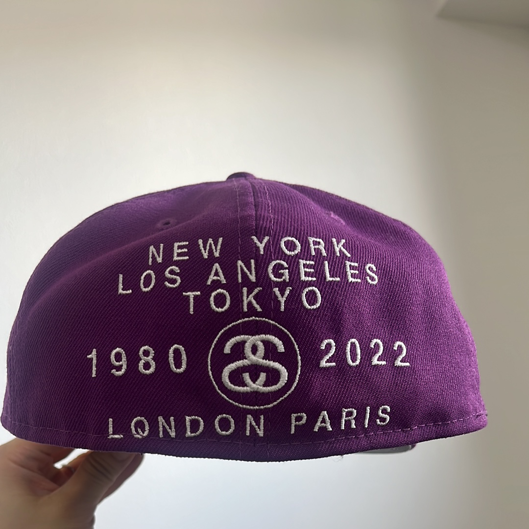Stussy World Tour New Era Cap "Grape"