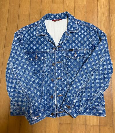 Supreme Hole Punch Denim Trucker Jacket "Blue"