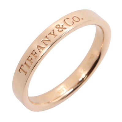 ティファニー TIFFANY&CO フラット バンド リング リング・指輪 ジュエリー K18PG(ピンクゴールド) レディース ゴールド系 【中古】