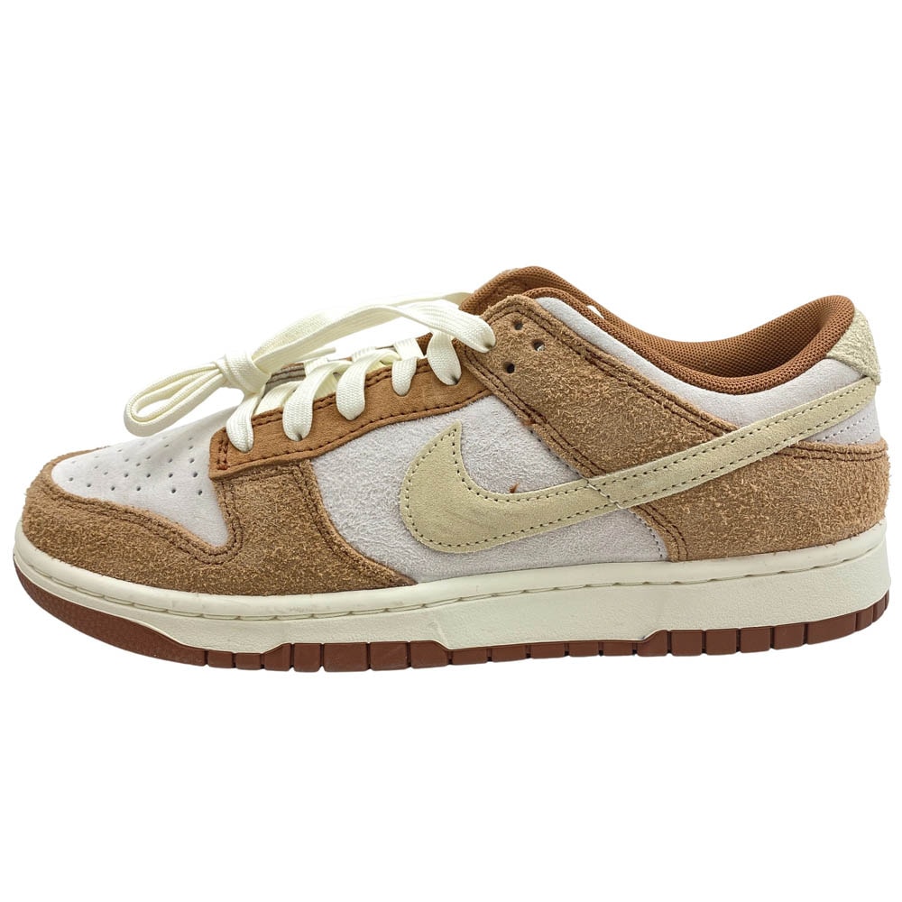 NIKE ナイキ スニーカー DD1390-100 Dunk Low PRM Medium Curry ダンク ロー PRM ミディアムカレー ローカット スニーカー ブラウン系 ベージュ系 27cm【美品】【中古】