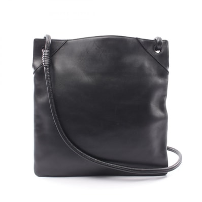ボッテガヴェネタ BOTTEGA VENETA ショルダーバッグ バッグ レザー レディース ブラック系 【中古】