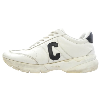 CELINE セリーヌ スニーカー RM 0283 RUNNER ランナー ローカットスニーカー ホワイト系 36【中古】