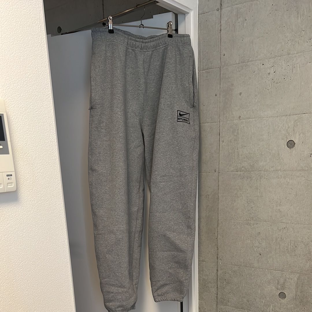 Stussy x Nike Fleece Pants (US Size) "Grey" DO9340-063