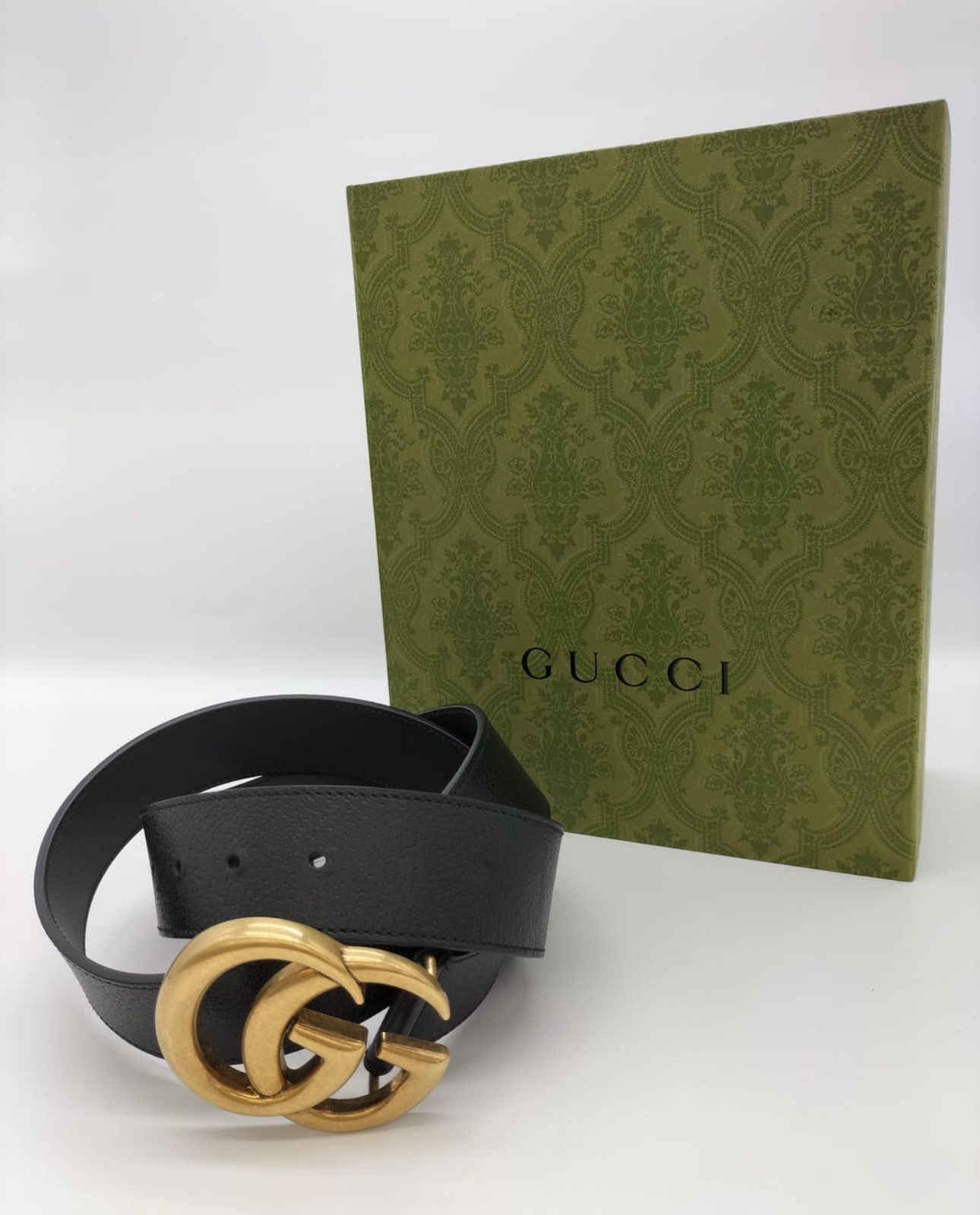 GUCCI Double G Wide Belt "Black/Gold"