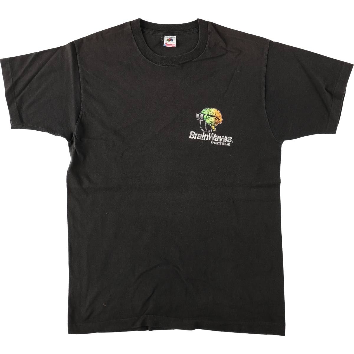 古着 90年代 フルーツオブザルーム FRUIT OF THE LOOM BEST Brain Waves Sportswear プリントTシャツ USA製 メンズXL相当 ヴィンテージ/eaa667292