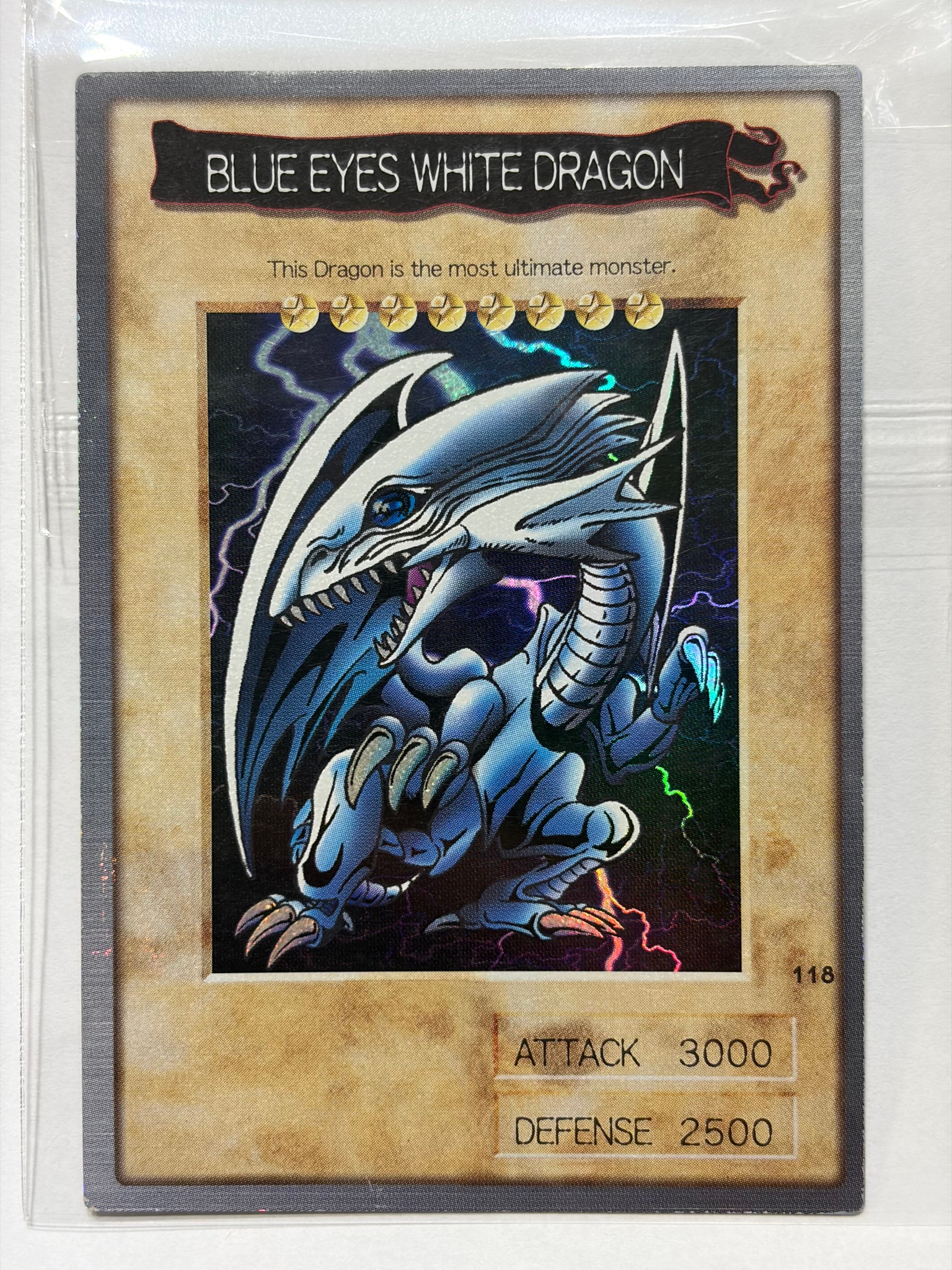 BLUE EYES WHITE DRAGON R [No.118](バンダイ版 遊戯王カード)