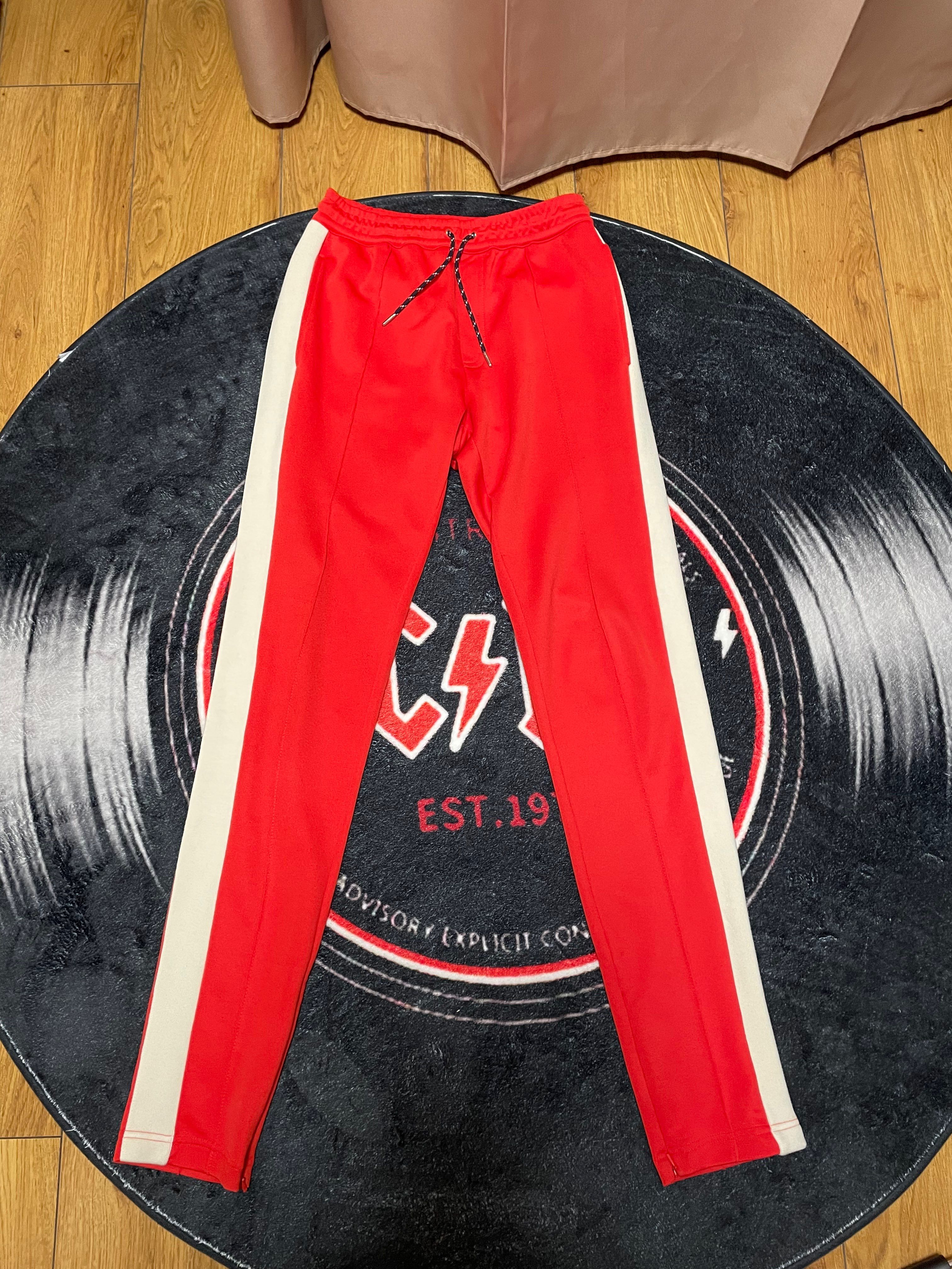 BURBERRYバーバリーストライプ コットンブレンド ドローコード トラウザー