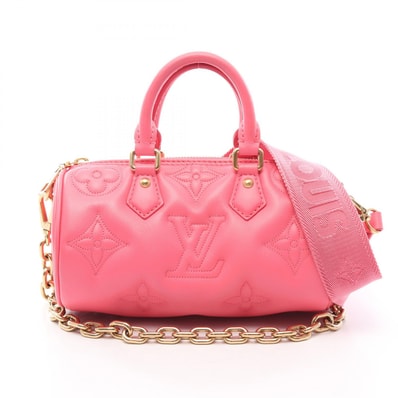 ルイ・ヴィトン LOUIS VUITTON パピヨンBB バブルグラム 3WAY ハンドバッグ バッグ レザー ピンク レディース ピンク系 M59826 【中古】