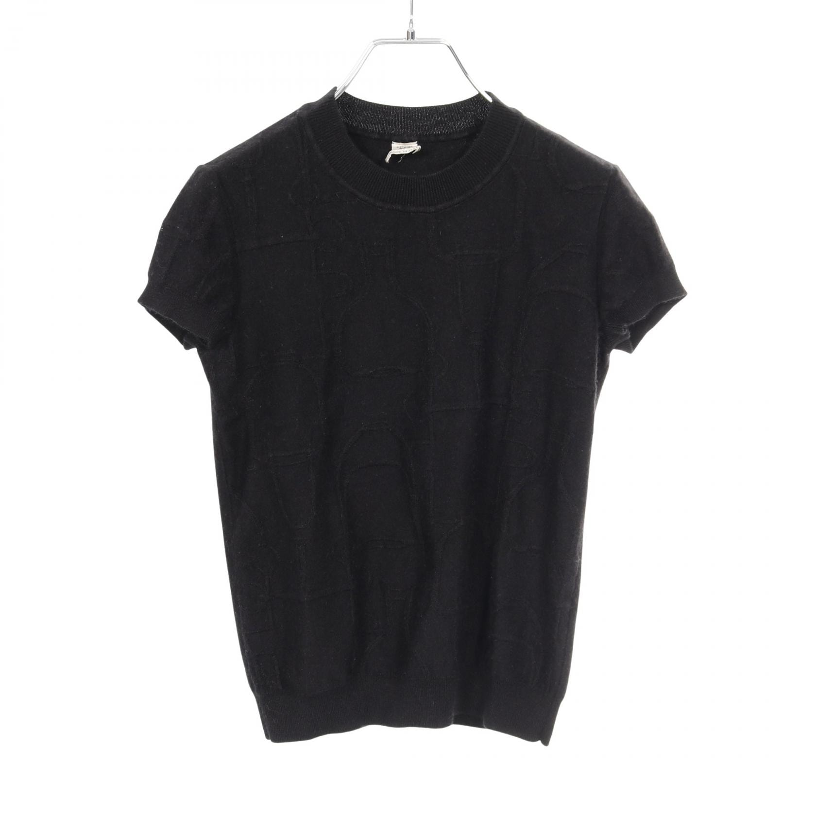 エルメス HERMES TORSADES ニット 衣料品 トップス シルク カシミヤ シルク レディース ブラック系 【中古】