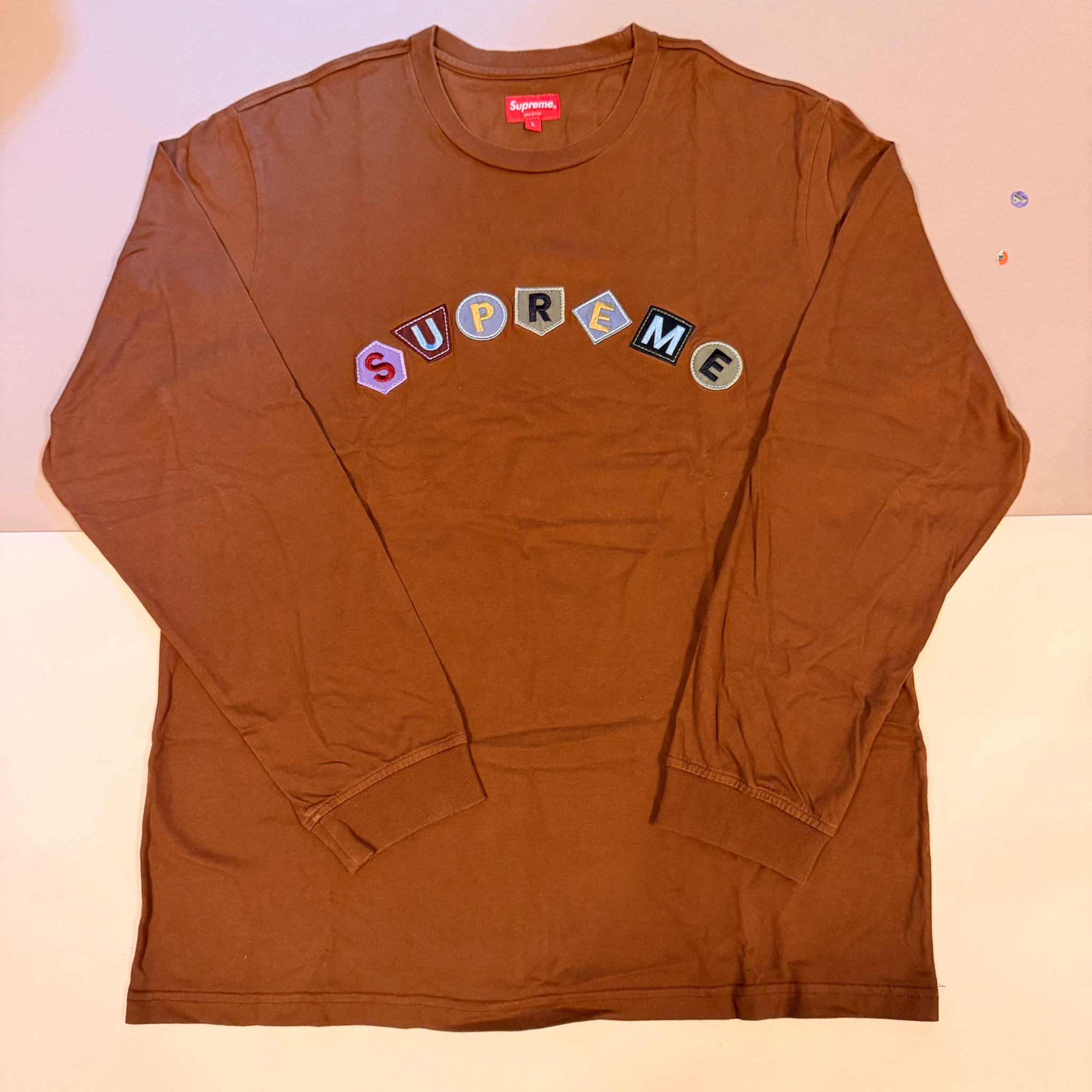 Supreme Geo Arc L/S Top "Brown"