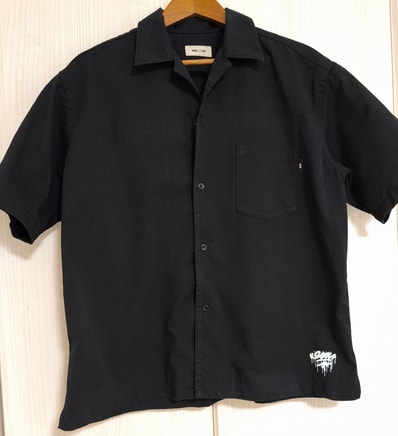WIND AND SEA x IT'S A LIVING Open Collar S/S Shirt "Black"