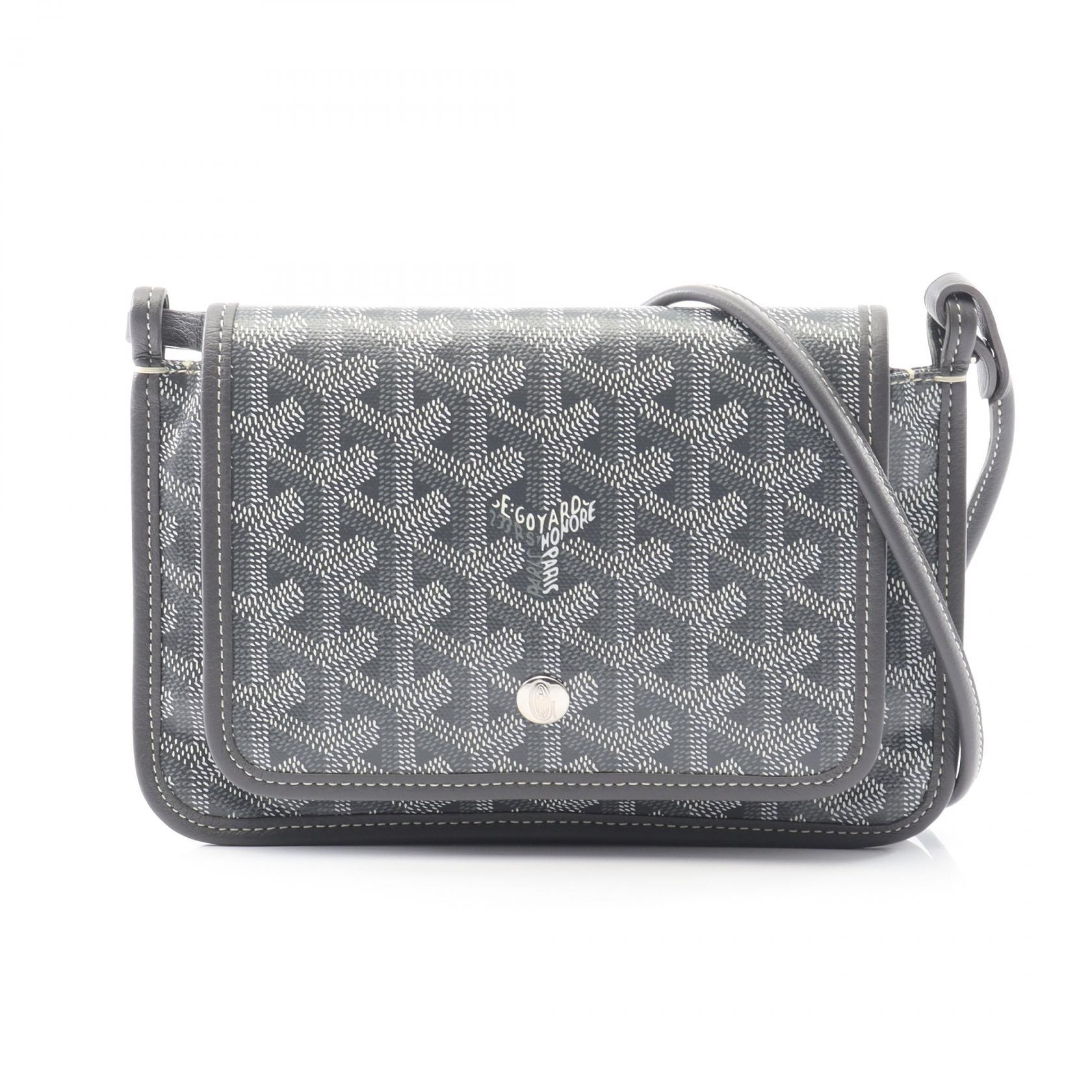 ゴヤール GOYARD プリュメ ポーチウォレット ショルダーバッグ バッグ PVCコーティングキャンバス レザー レディース グレー系 / マルチカラー PLUMETPMLTY51CL51P 【中古】